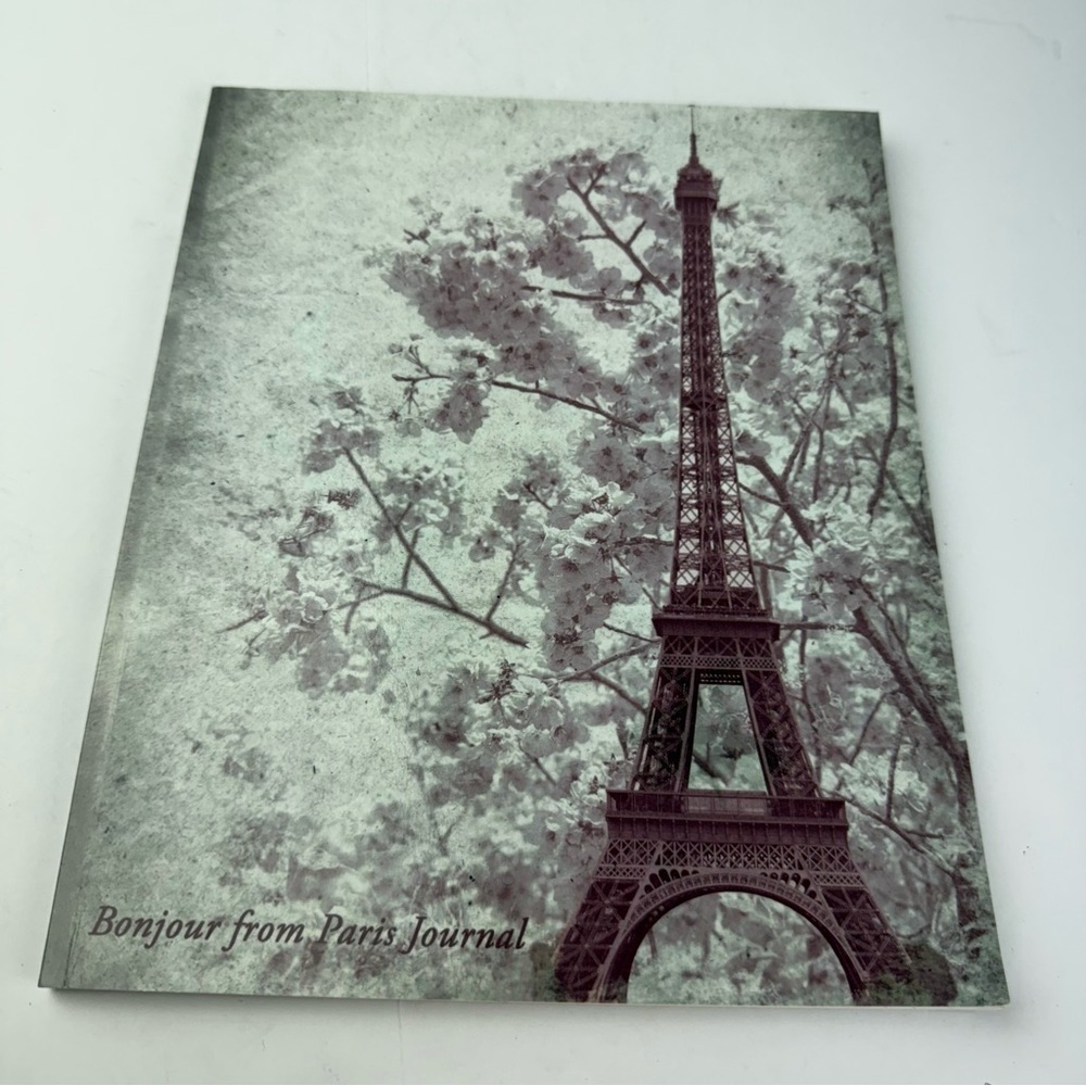 Bonjour from Paris Travel Journal Blank Lined Notebook New